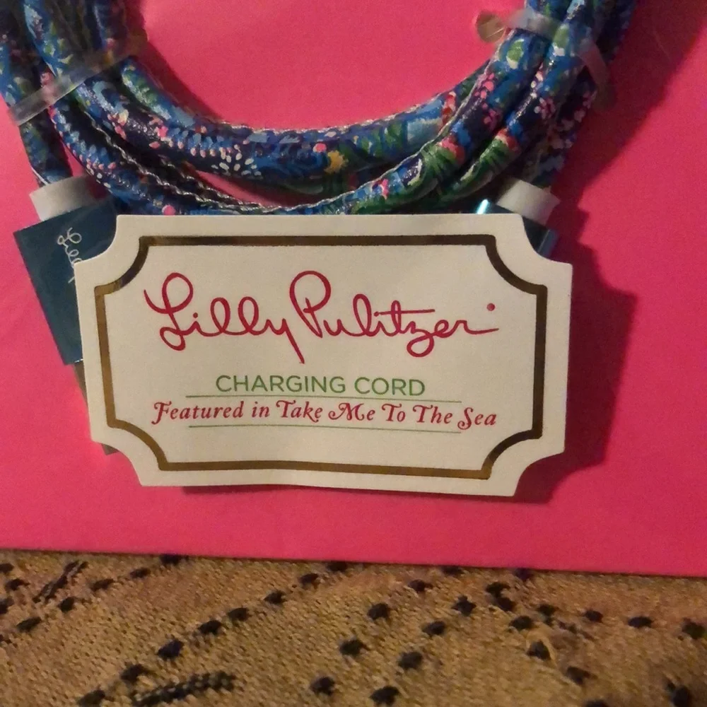 Lilly Pulitzer Charging Cord Featured in Take Me To The Sea